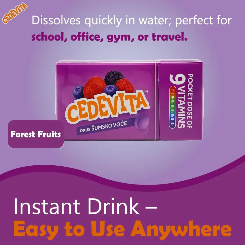 Cedevita Multivitamin Healthy and Sweet Candies - Pack of 8 (Forest Fruit) SORINA Au supplements