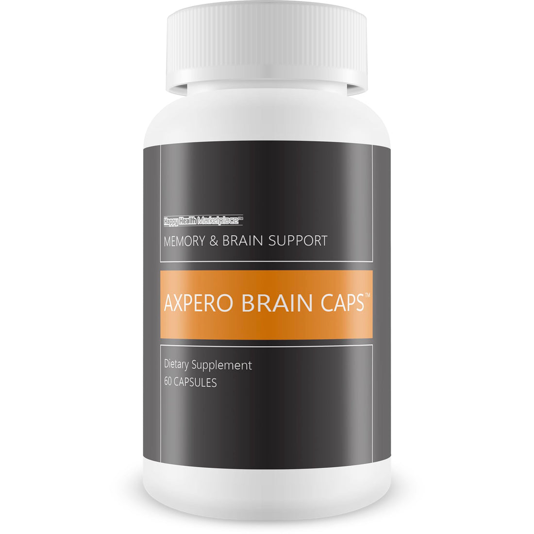 Axpero Brain Caps - Our Best Memory Brain Support Supplement for Women & Men - Axpero Oral Memory Supplement for Brain - Brain Supplements for Memory and Focus - Memory Vitamins Brain Memory Support Happy Health Marketplace uk supplements
