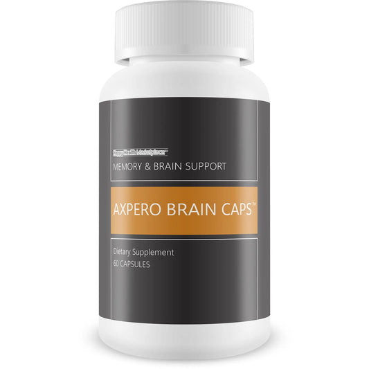 Axpero Brain Caps - Our Best Memory Brain Support Supplement for Women & Men - Axpero Oral Memory Supplement for Brain - Brain Supplements for Memory and Focus - Memory Vitamins Brain Memory Support Happy Health MarketplaceAu supplements