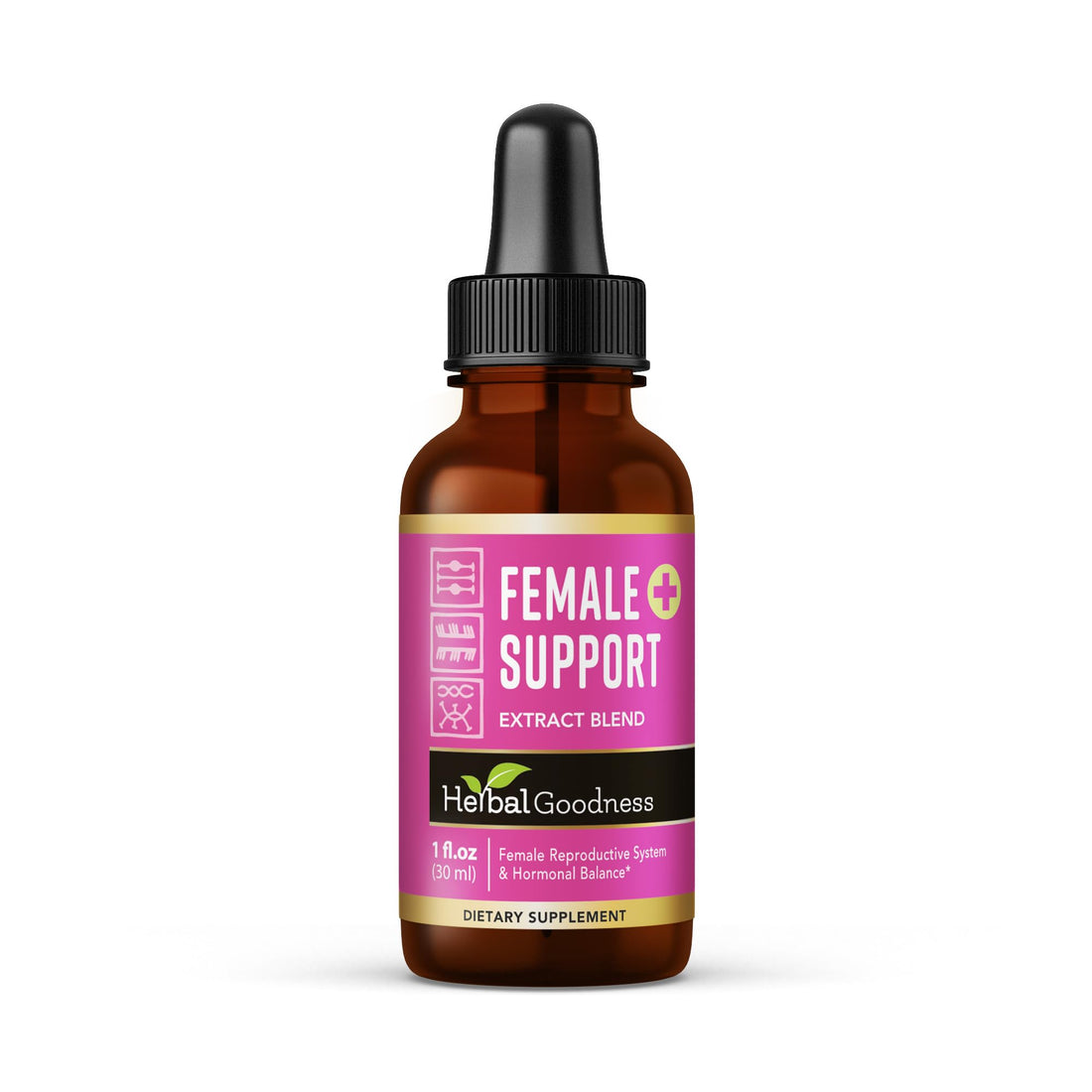 Herbal Goodness Female Support Supplement 1 Fl. oz – Natural Herbal Blend for Women’s Hormonal Health, Energy & Wellness – Adaptogenic Liquid Formula – Non-GMO, Gluten-Free – 1 Bottle Herbal Goodness uk supplements