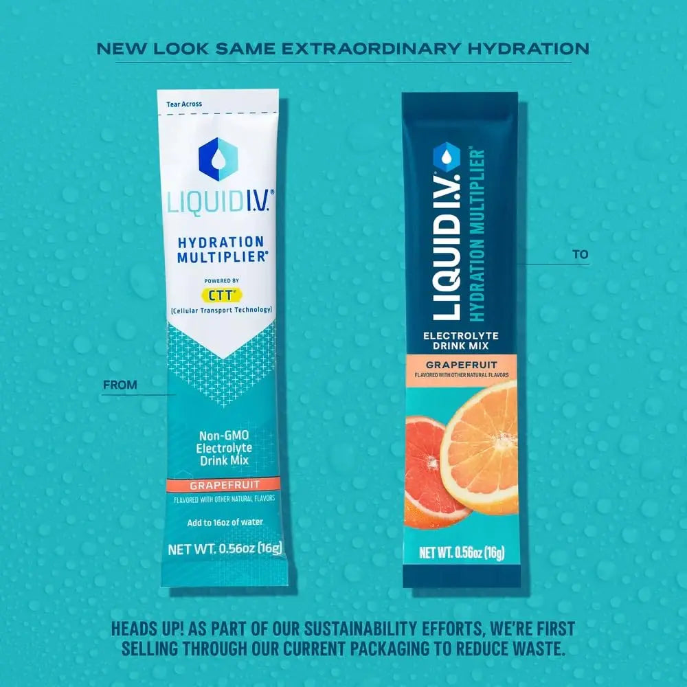 Liquid I.V.® Hydration Multiplier - Grapefruit | Electrolyte Powder Drink Mix | 1 Pack (16 Servings) Liquid I.V. Au supplements