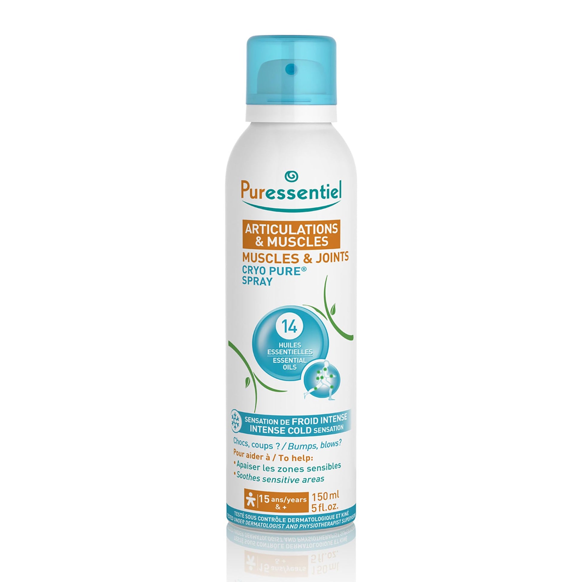 Puressentiel Muscles and Joints Cryo Pure Spray - Natural Menthol and Essential Oils Soothe Muscle Stiffness - Long Lasting Cooling Sensation - 5 oz Puressentiel Au supplements