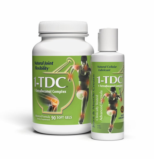 1-TDC Joint & Muscle Health 90 Gels and Joint & Muscle Relief Cream 4 oz Bundle 1-TDCAU supplements