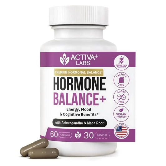 Activa Labs+ Hormone Balance for Women | Boost Energy, Mood, Libido and Focus | Supports Cycle&Menopause Comfort | Gluten, Soy&Lactose Free | 30 Day Supply Activa LabsAU supplements