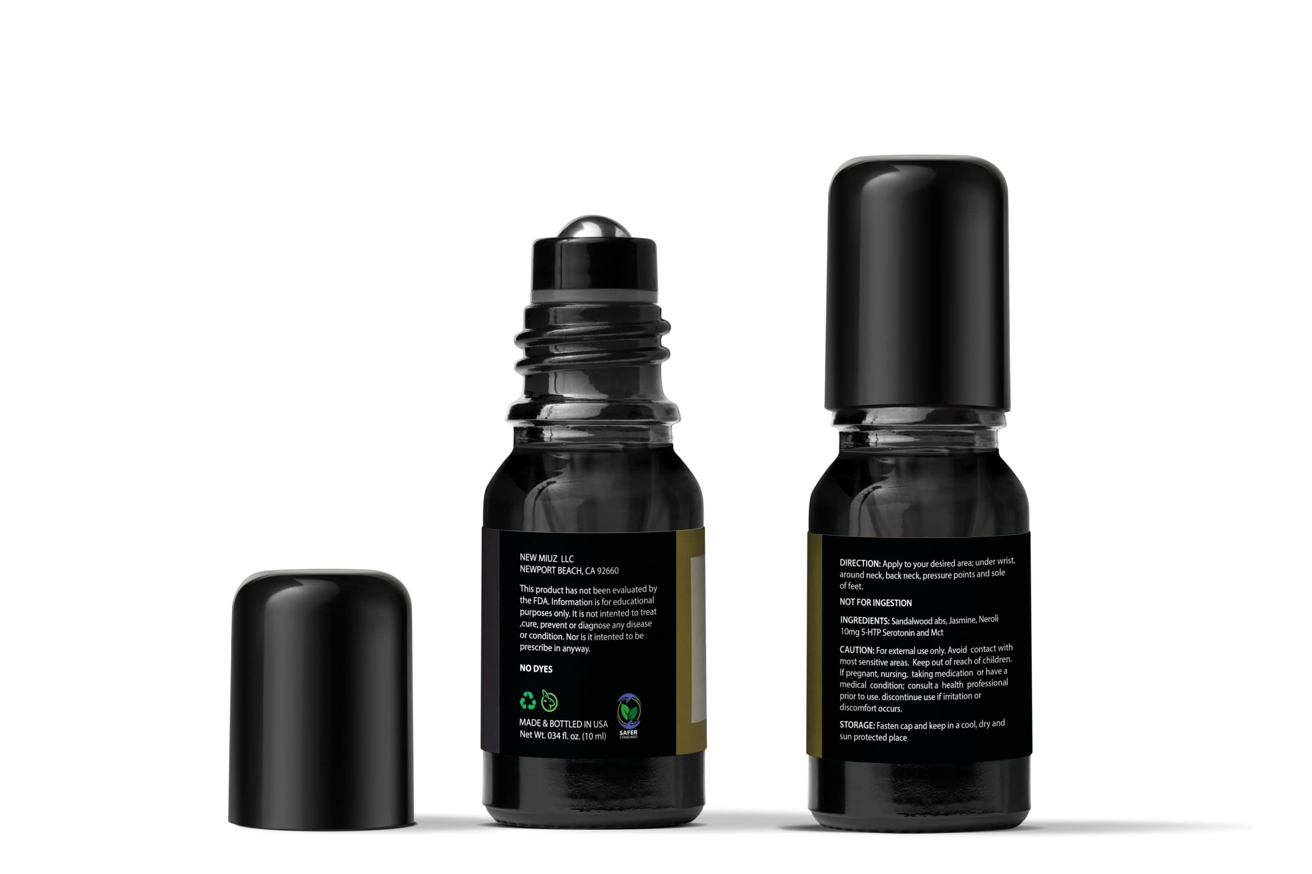 Calm Roll on Essential Oil Stress Relief Sandalwood Jasmine Destress Relaxation Calming Rolle New Miuz Au supplements
