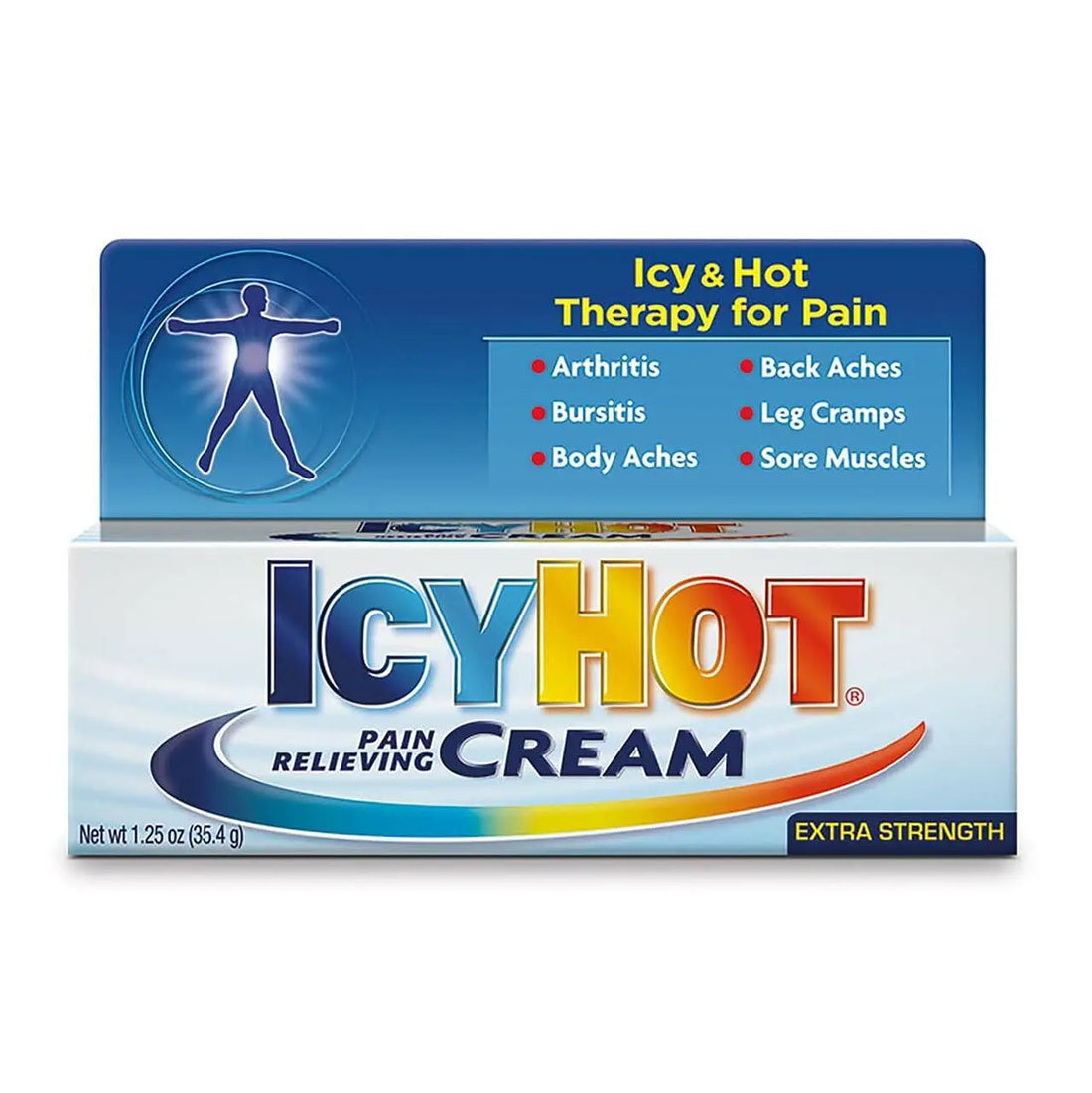 ICY Hot Pain Relieving Cream 1.25 Ounce Extra Strength (37ml) (2 Pack) Icy Hot uk supplements
