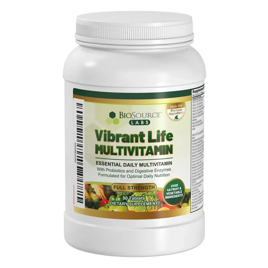 BioSource Labs Vibrant Life Multivitamin with Probiotics, Digestive Enzymes & B-Complex – Over 45 Fruits and Veggies BioSource LabsAU supplements