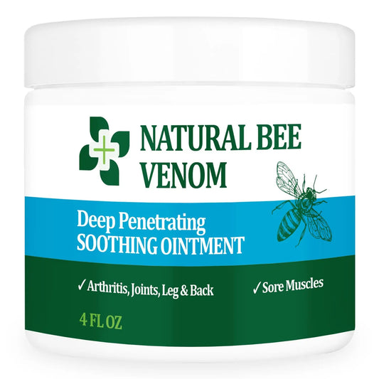 PIBIOOMAP Bee Venom Serum Joint & Muscle & Bone Cream, Pure Natural Ingredients, Fast Acting, Relief Back, Shoulder, Back, Neck, Hands, Elbows, Feet, Leg, Knees, Ankle, for Adults, Elderly PIBIOOMAPAU supplements