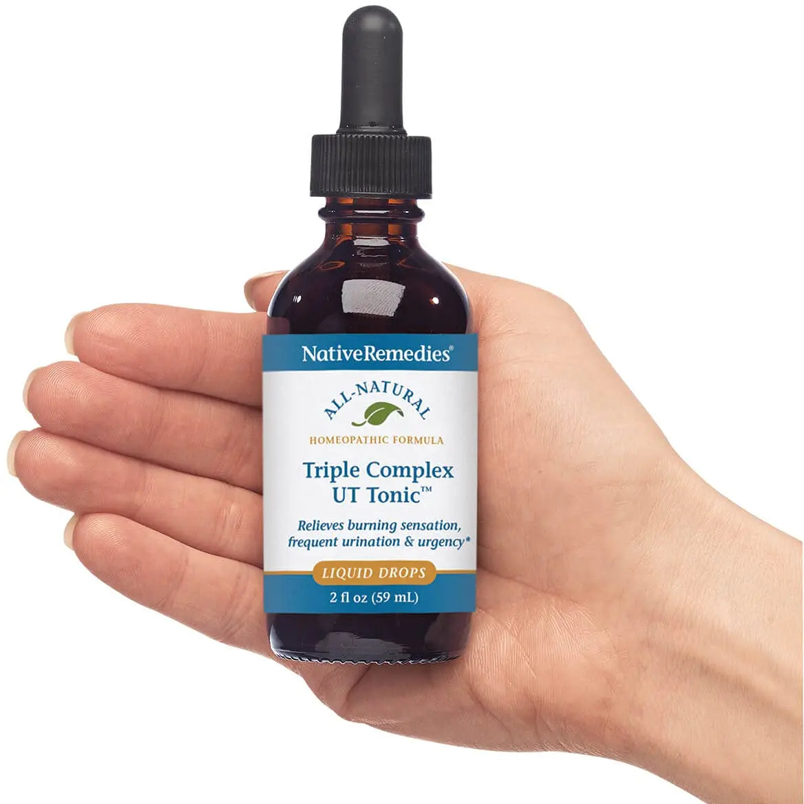 Native Remedies Triple Complex UT Tonic - Natural Homeopathic Formula to Relieve Bladder Irritation, Burning Sensation, Frequent Urination and Urgency - 59 mL Native Remedies Au supplements
