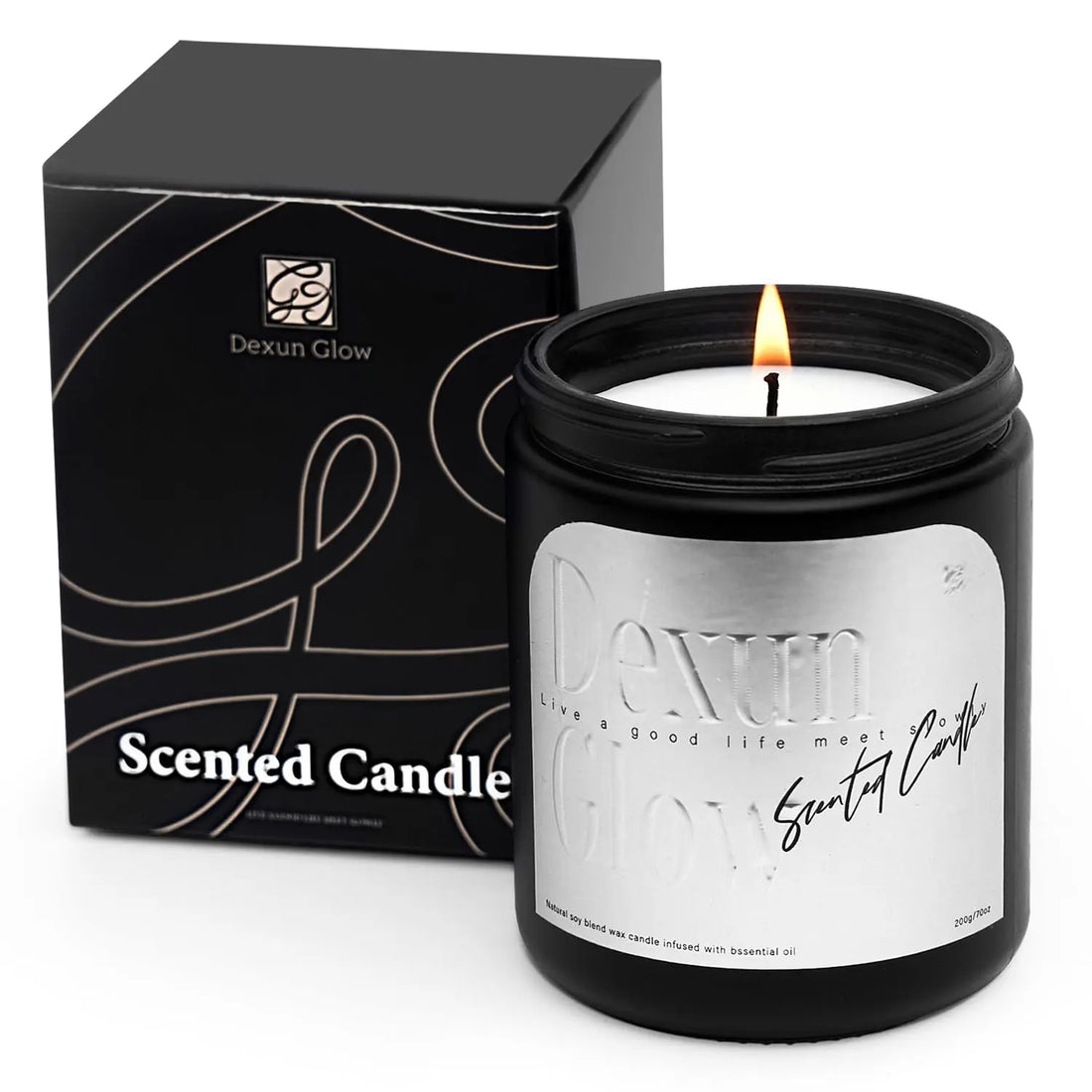 Aromatherapy Candle, Handcrafted with Natural Soy Wax and Essential Oils for Home Scented Appreciation Dexun Glow uk supplements