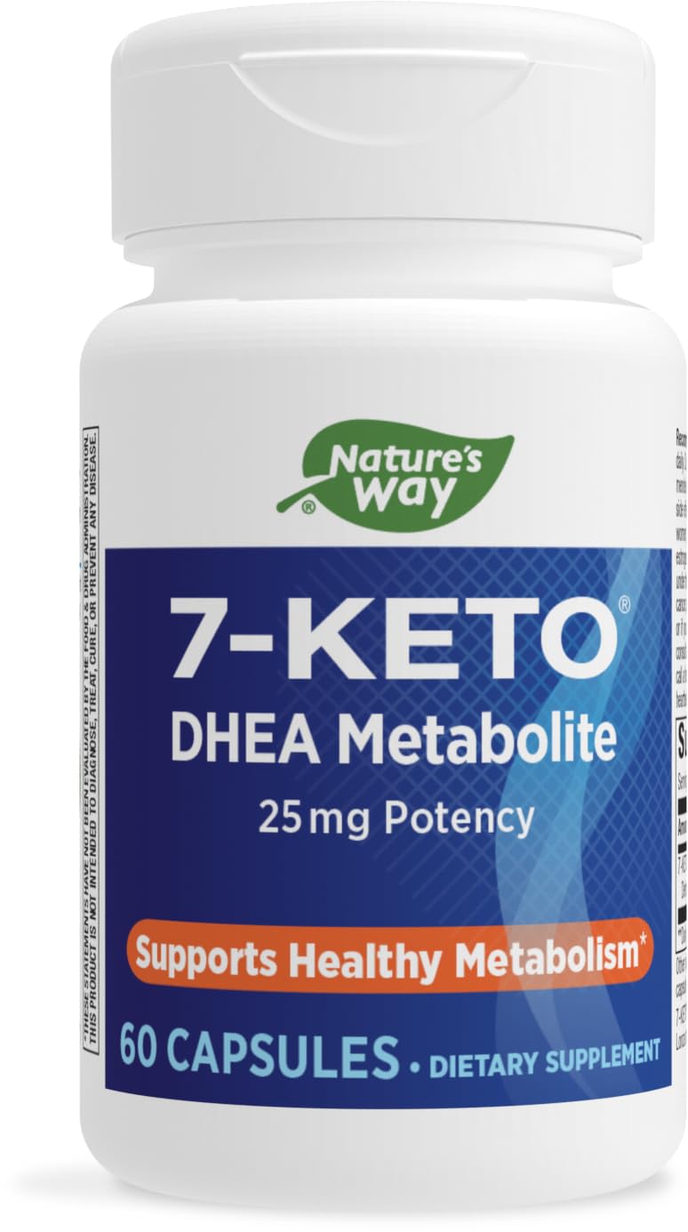 Nature's Way 7-KETO, DHEA Metabolite, Metabolism Support Supplement*, 25mg Potency Nature's Way Au supplements