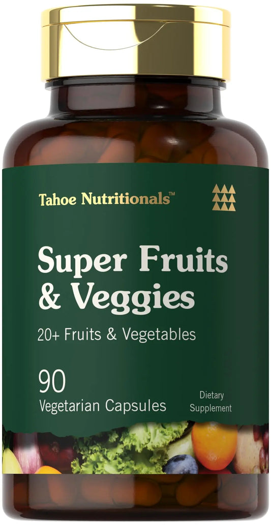 Tahoe Nutritionals Super Fruits and Veggies Capsules | 90 Count | Vegetarian, Non-GMO and Gluten Free Supplement Tahoe NutritionalsAU supplements