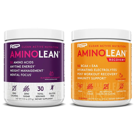 RSP NUTRITION AminoLean Pre Workout Energy (BlackBerry Pomegranate 30 Servings) RSP NUTRITIONUS supplements