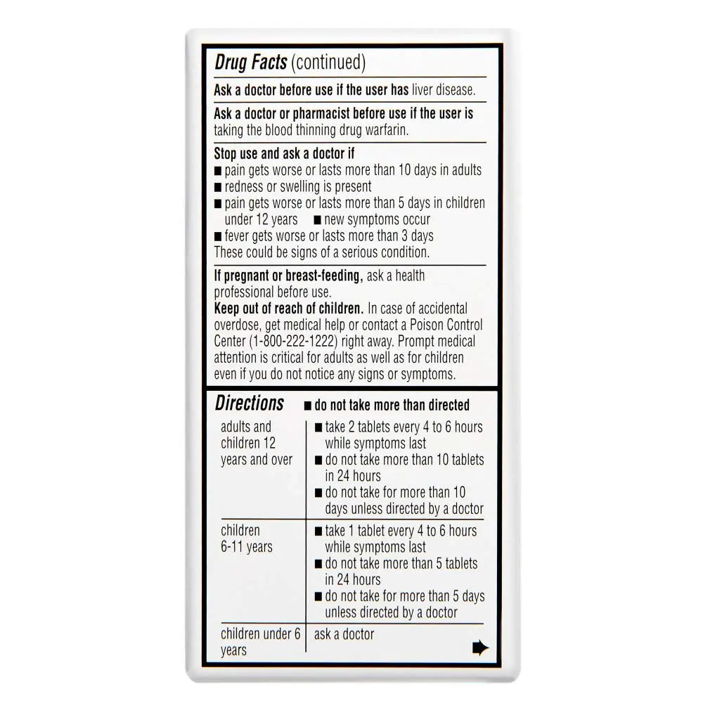 Rite Aid Regular Strength Pain Relief Acetaminophen, 325mg - 100 Tablets | Pain Reliever and Fever Reducer | Joint Pain Relief | Muscle Pain Relief | Arthritis Pain Relief | Back Pain Relief Products Rite Aid Au supplements