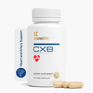Xtendlife CX8 Heart Health Supplement for Cardiovascular Support, Circulation, and Arterial Health - with Vitamin K2 MK7, D3, Tocotrienols, and Sea Buckthorn-30 Day Supply Xtendlife Au supplements