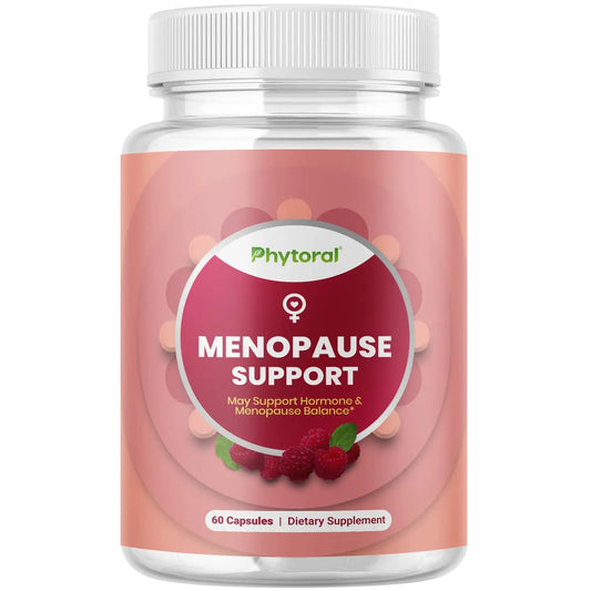 Phytoral Complete Herbal Menopause Supplement for Women - Female Hormone Balance Capsules for Night Sweats Hot Flashes & Mood Swings with Dong Quai, Chaste Berry & Black Cohosh Root - 60 Count Pack PhytoralAU supplements