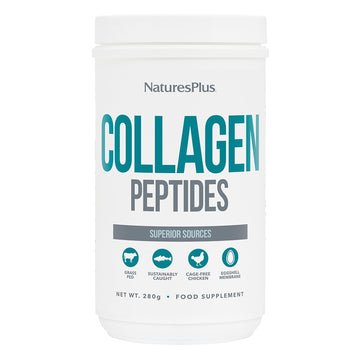 NaturesPlus Collagen Peptides Powder - Premium Hydrolysed Collagen Supplement, 6 Major Types Nature's Plus Au supplements