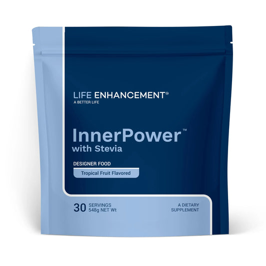 Life Enhancement InnerPower with Stevia |Amino Acids, B Vitamins, Choline, Folate, Minerals, and More | 30 Servings Life EnhancementAU supplements