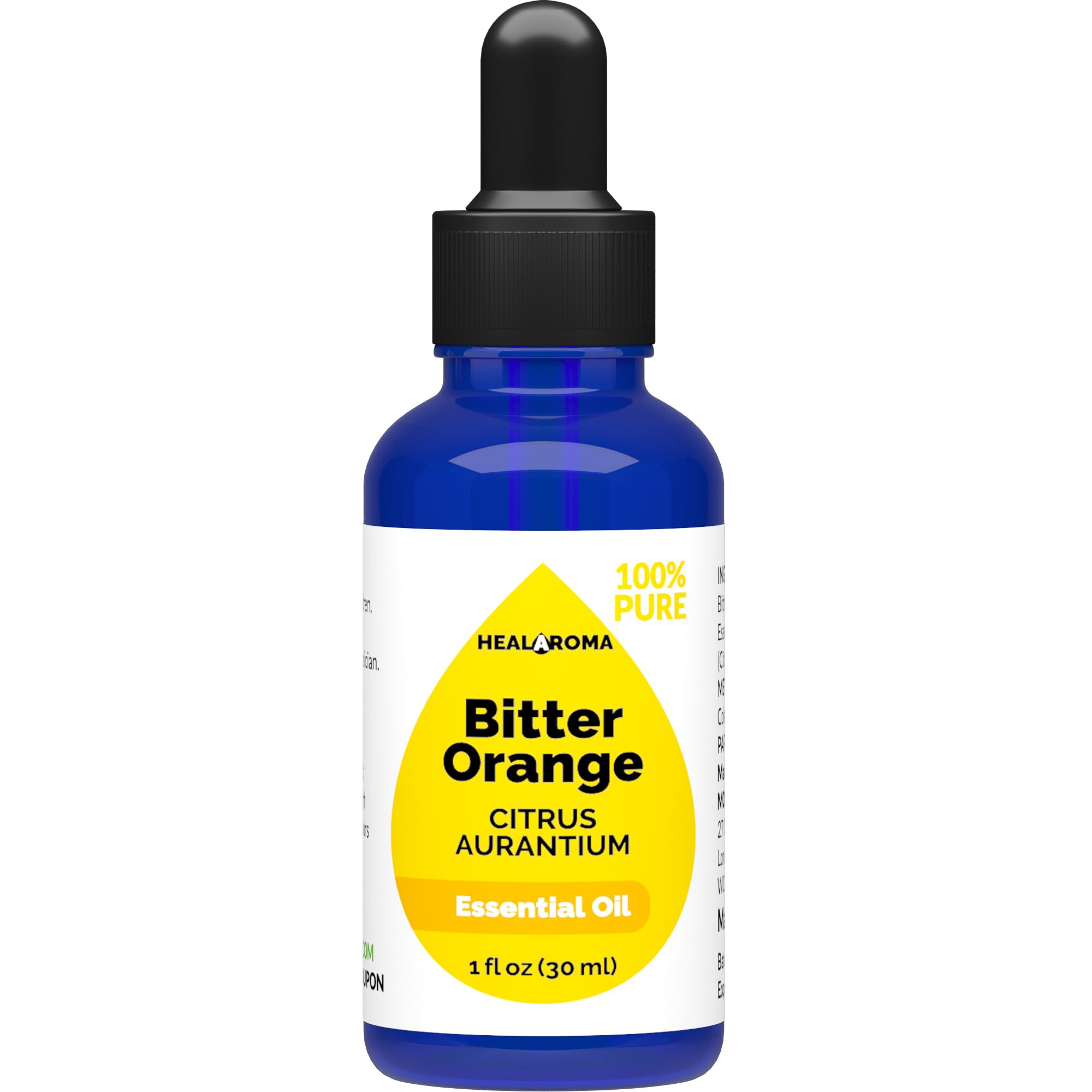 Bitter Orange Essential Oil 30 ml - 1 oz - Pure & Natural - with Pipette Dropper MONOHERB Au supplements