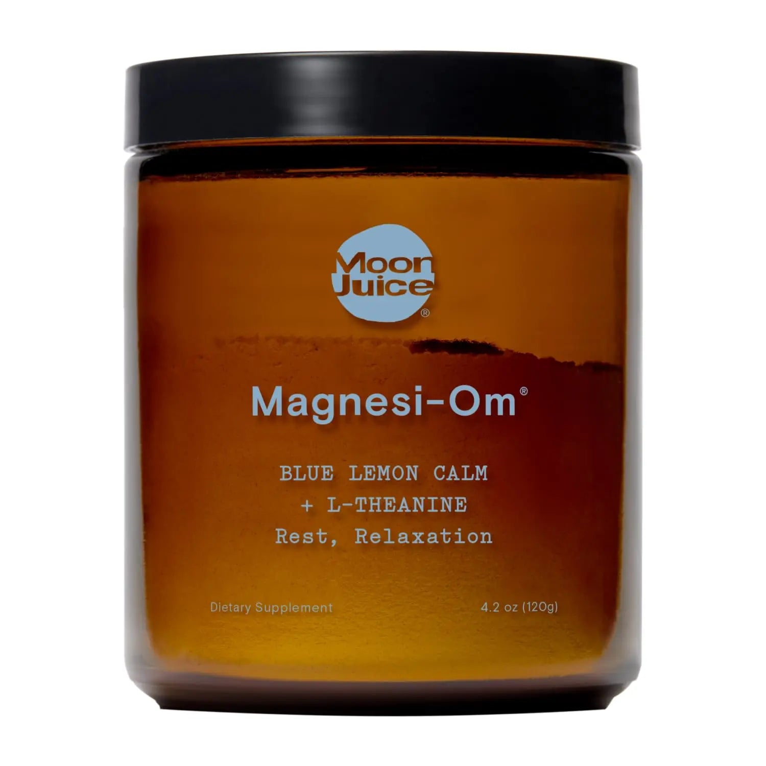 Moon Juice Magnesi-Om Magnesium Powder Supplement - Chelated Magnesium Complex + L-Theanine Blend for Rest, Relaxation & Regularity - Vegan, Non-GMO & No Sugar, Blue Lemon, 4.2 oz, 30 Servings Moon Juice Au supplements