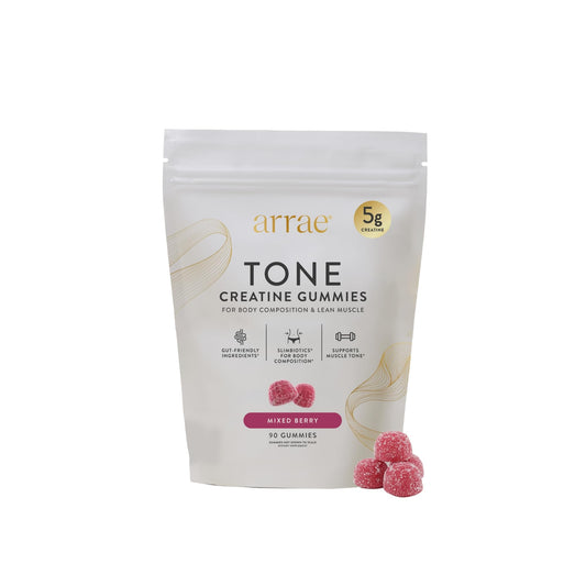 Arrae Tone Gummies – Creatine Monohydrate 5g for Women – Support Lean Muscle, Strength & Recovery – Hormone-Friendly Muscle Toning Supplement ArraeUS supplements