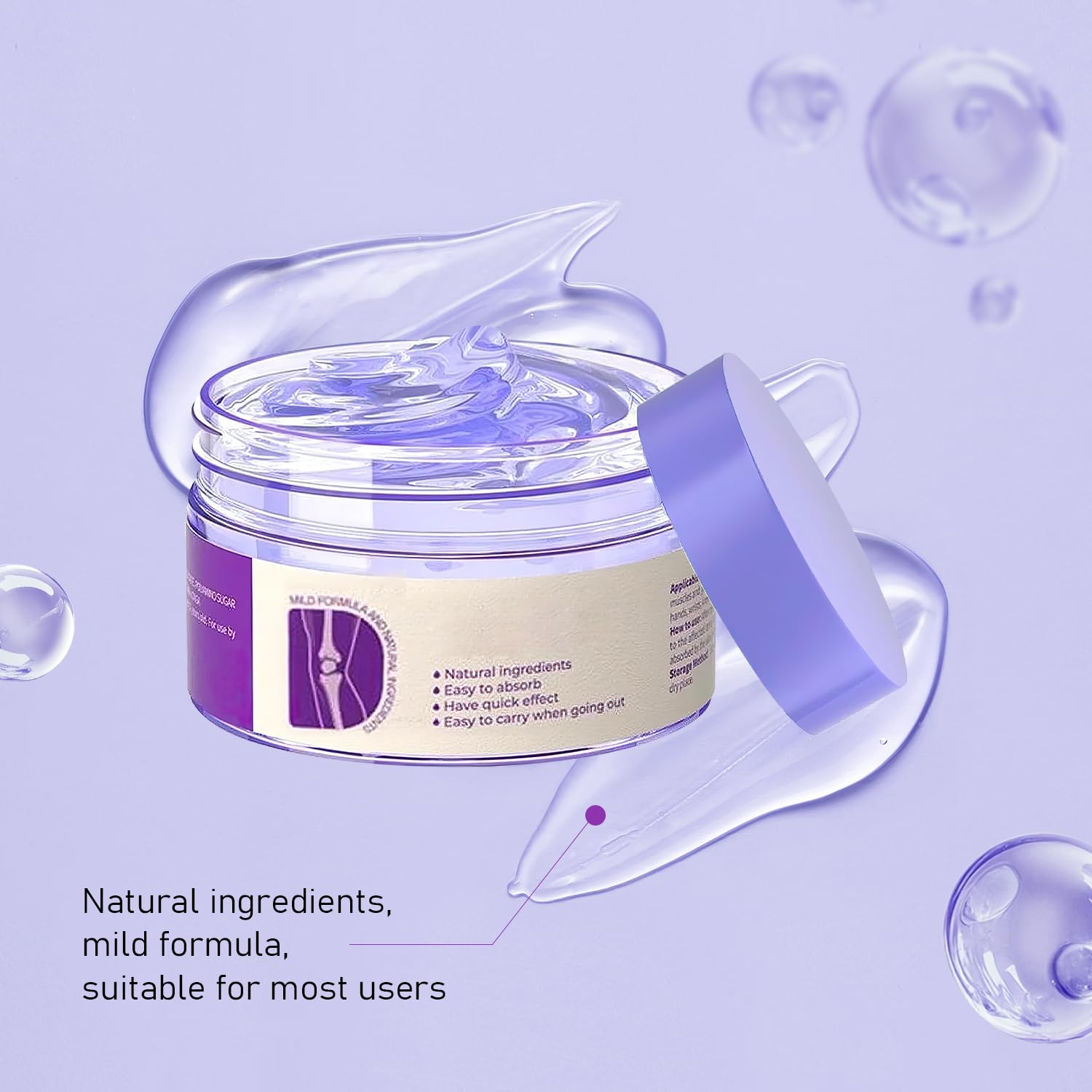 2PCS Soothing Relief Massage Gel, Joint Gel Purple Gel Cooling Activities Throughout The Body, Soothing Knees, Lumbar, Neck, Back, Shoulders, Hands, and Feet iaredon Au supplements