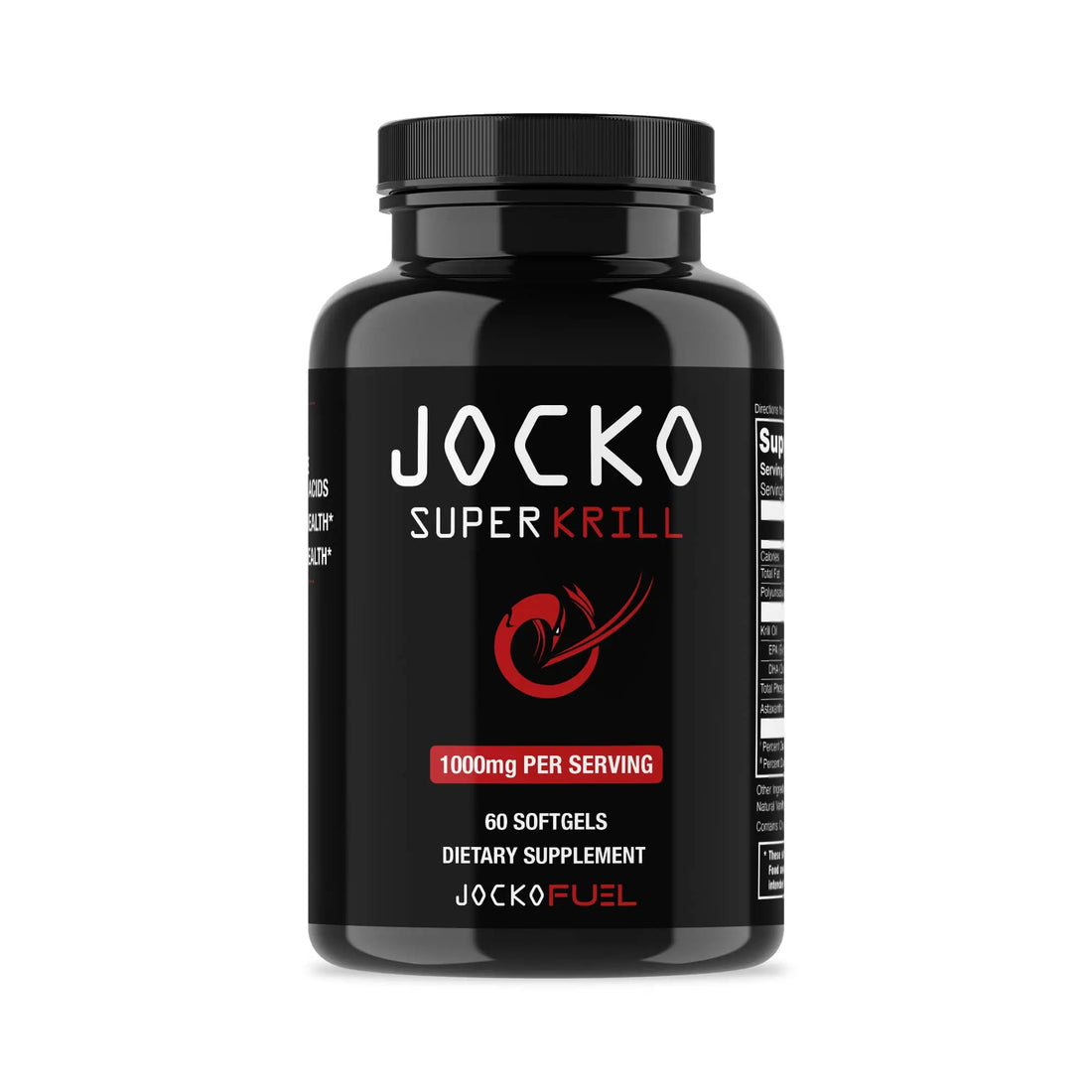 Jocko Fuel Antarctic Krill Oil Omega 3 Fatty Acid Supplements DHA & EPA - 1000mg Softgels - Supports Joints, Mobility Jocko Fuel uk supplements