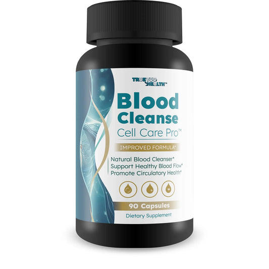 Blood Cleanse Cell Care Pro - Improved Formula - Our Best Blood Cleanse Detox - Cleanse Blood & Detox Body Cleanse - Full Body Cleanse - Sugar Detox Cleanse Pancreas Sweet Blood Cleanse Supplements True You HealthAU supplements