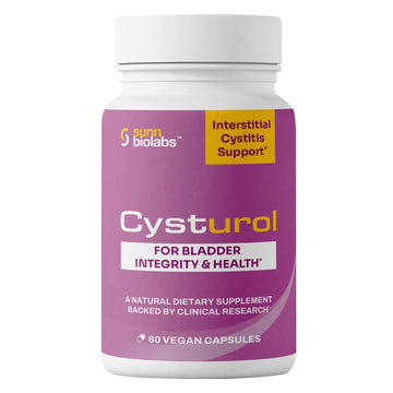 CYSTUROL® Bladder Support Supplement | Interstitial Cystitis (IC) | Bladder Pain | Urinary Tract Health | Clinically Studied Formula for Bladder Inflammation, UTI, Mast Cell Support & Urinary Urgency SUNN BIOLABS Au supplements