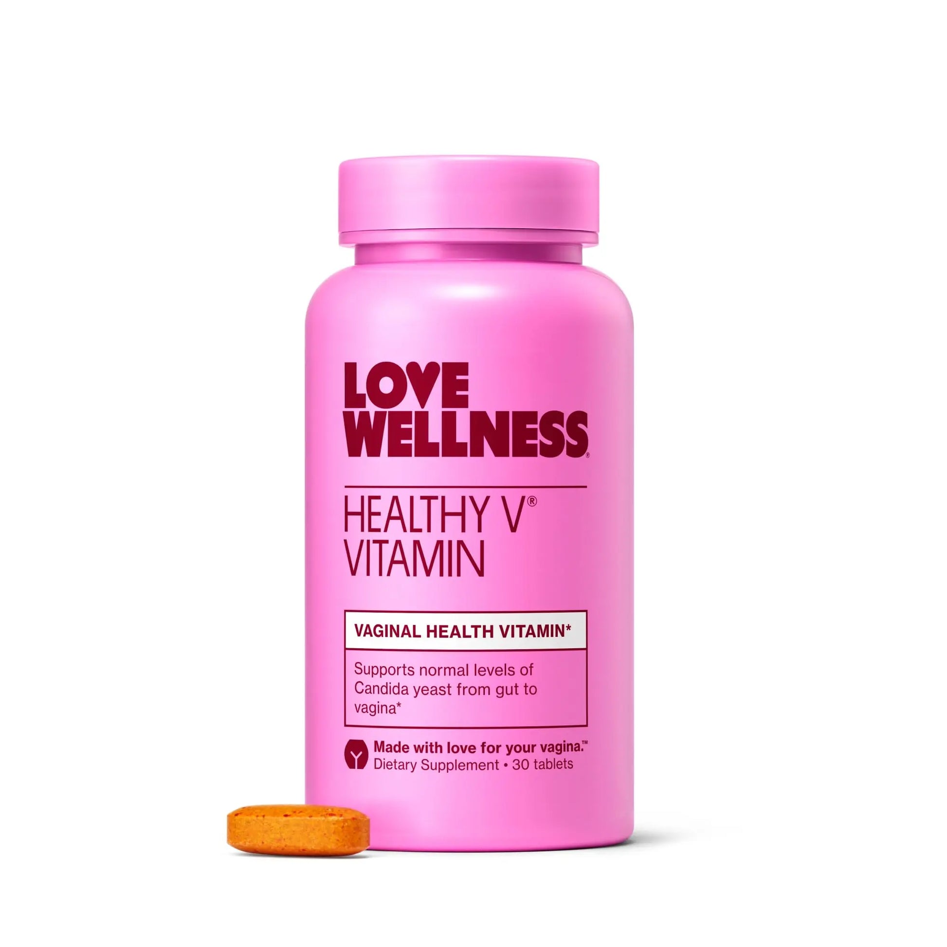 Love Wellness Healthy V Vitamin | Women's Vaginal Health Supplement | pH Balance, Gut Health & Immune Support Supplement | Balance of Candida Yeast with Turmeric, Garlic & Coconut Oil | 30 Count Love Wellness Au supplements