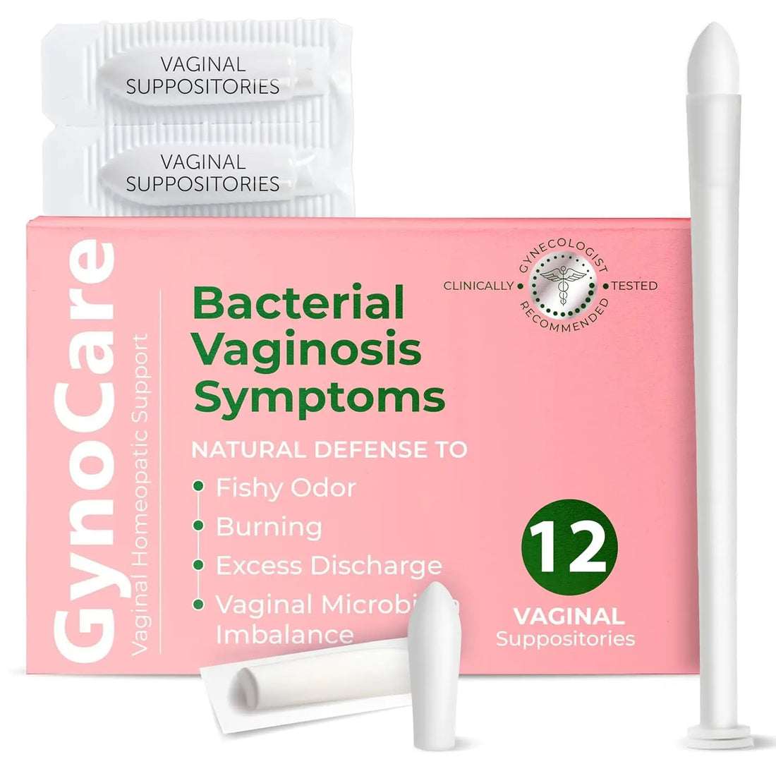 Bacterial Vaginosis Treatment | BV Treatment For Women | Boric Acid Suppositories For Women | Natural Homeopathic for Odor, Itching, Discharge, BV, and Vaginal Microbiota Imbalance | 12 Suppositories Terramed Just Think Comfort Au supplements
