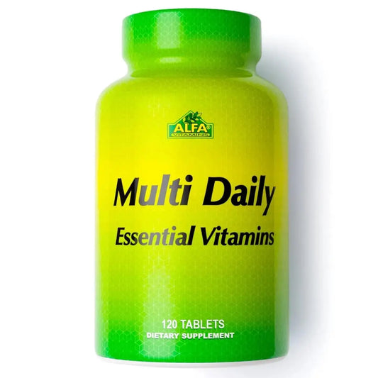 ALFA VITAMINS Multi Daily Vitamins Essential Vitamins to Support The Immune System and Promote a Healthy Lifestyle - 120 Tablets ALFA VITAMINSAU supplements