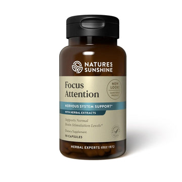 Nature's Sunshine Focus Attention, 90 Capsules, Provides Nutrients That Help Maintain Normal Brain-Stimulation Levels While Supporting Blood Circulation and Neurotransmitter Levels in The Brain Nature's Sunshine Au supplements