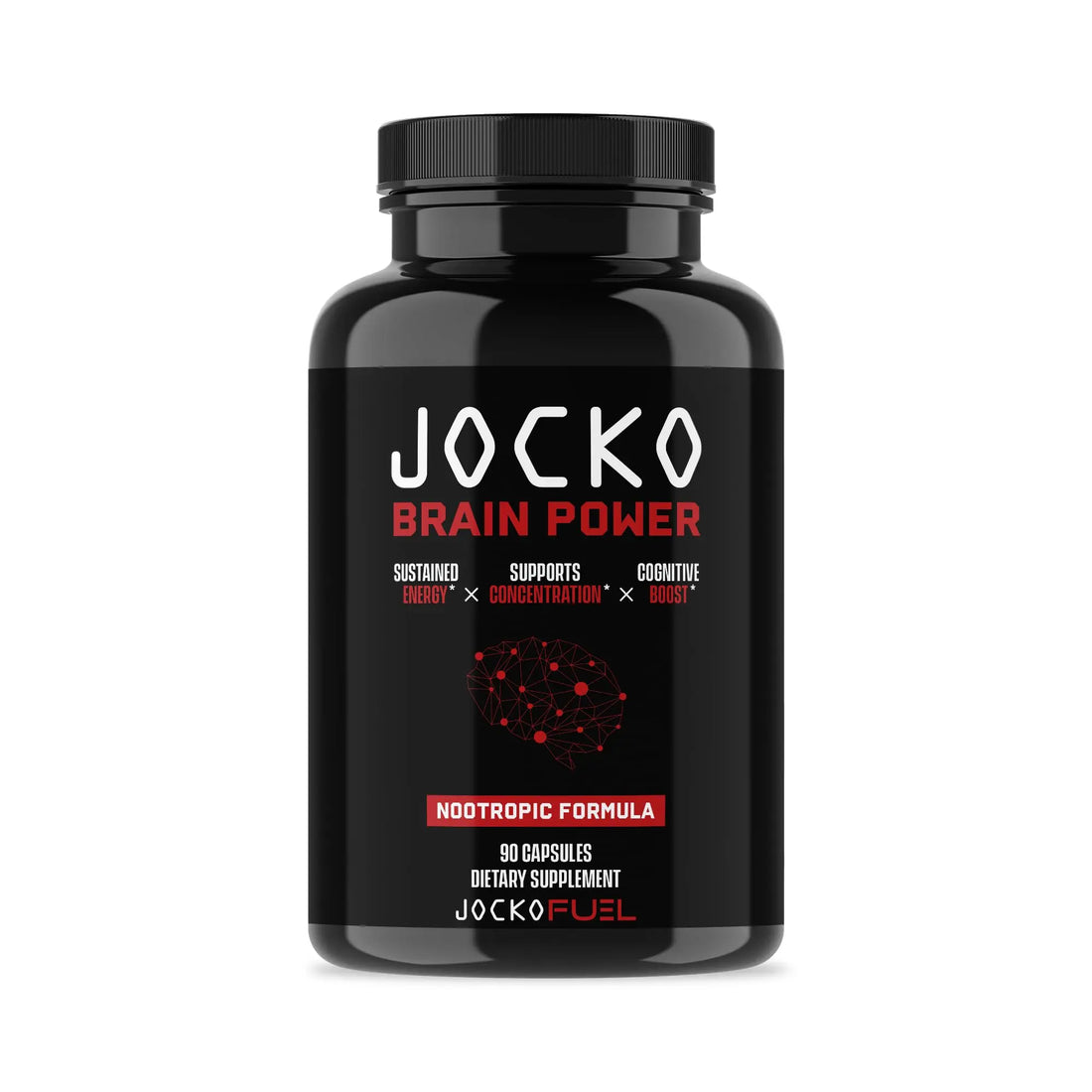 Jocko Fuel Brain Power - Nootropic Dietary Supplements for Memory & Focus wiht L Theanine, L Carnitine- Energy & Focus Supplement (90 Capsules) Jocko Fuel uk supplements