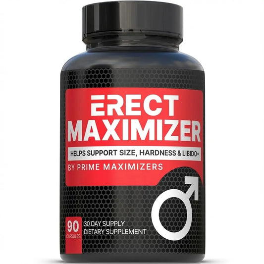 Premium Male Enhancement | Rapid Acting Blood Flow Support | Bigger, Rock Hard, Longer | 9 in 1 Intimacy Complex to Restore Confidence, California Manufactured, 3rd Party Tested – 90 Caps PRIME MAXIMIZERSAU supplements