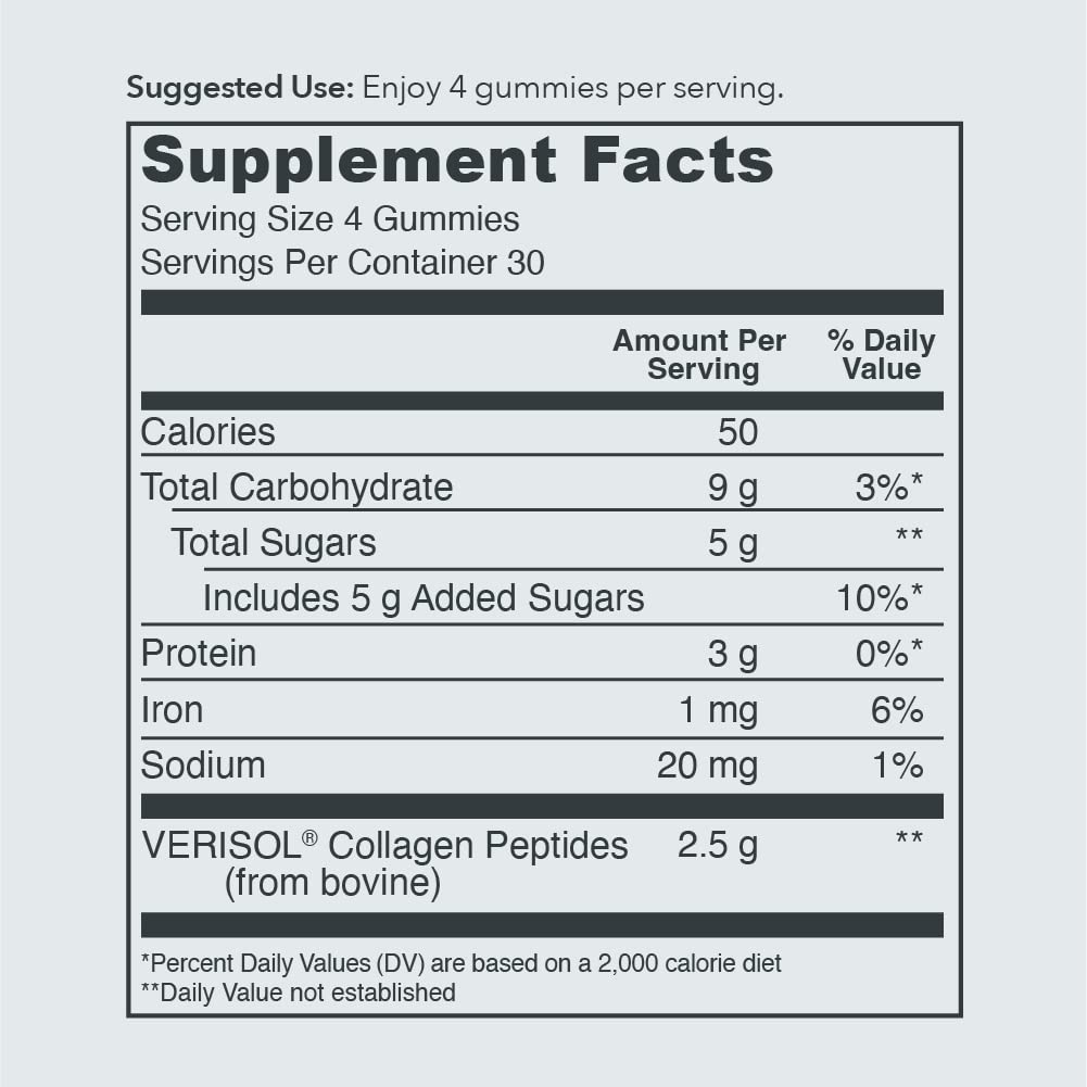 Vital Proteins Collagen Gummies, 2.5g of Clinically-Tested Collagen for Hair, Skin, Nails Vital Proteins Au supplements