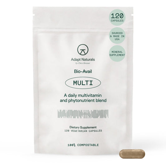 Adapt Naturals Multivitamin for Women & Men, Bioavailable Easy-to-Absorb Multivitamin Daily Supplement with Biotin, Niacin, Vitamin A, B, C, D, E, K1, Zinc, Magnesium - Immune Support - 30 Day Supply ADAPT NATURALS BY CHRIS KRESSERAu supplements
