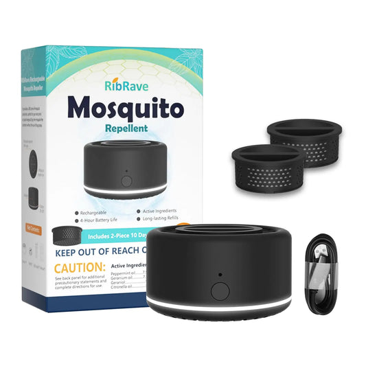 Rechargeable Mosquito Repeller Outdoor Patio Bug Insect Repellent Indoor RibRaveAU supplements