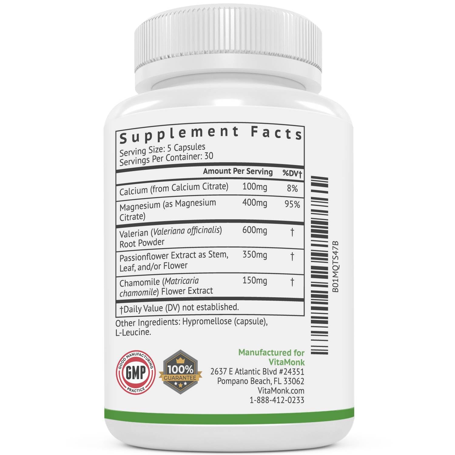 VitaMonk Relaxeril™ All-Natural Muscle Relaxer - Muscle Relaxer Supplement - Complete Muscle Relaxing Formula VitaMonk Au supplements