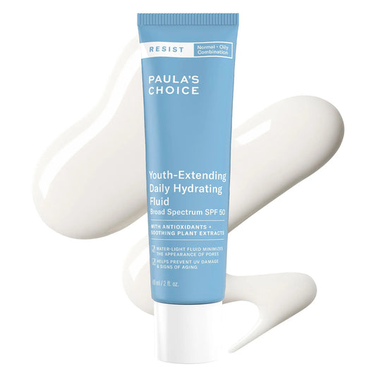 Paula's Choice RESIST Daily Hydrating Fluid Face Moisturizer with SPF 50 Sunscreen, Face Sunscreen for Oily Skin, Chamomile & Vitamin E Paula's ChoiceAU supplements