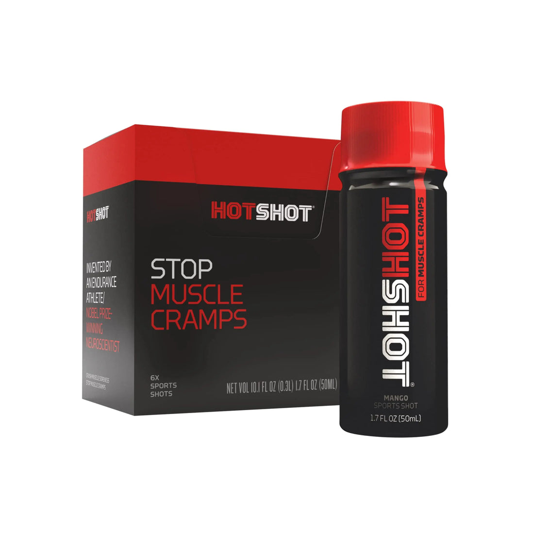 HOTSHOT Sports Shot Muscle Cramp Relief, All Natural Liquid Sports Drink, Scientifically HOTSHOT uk supplements
