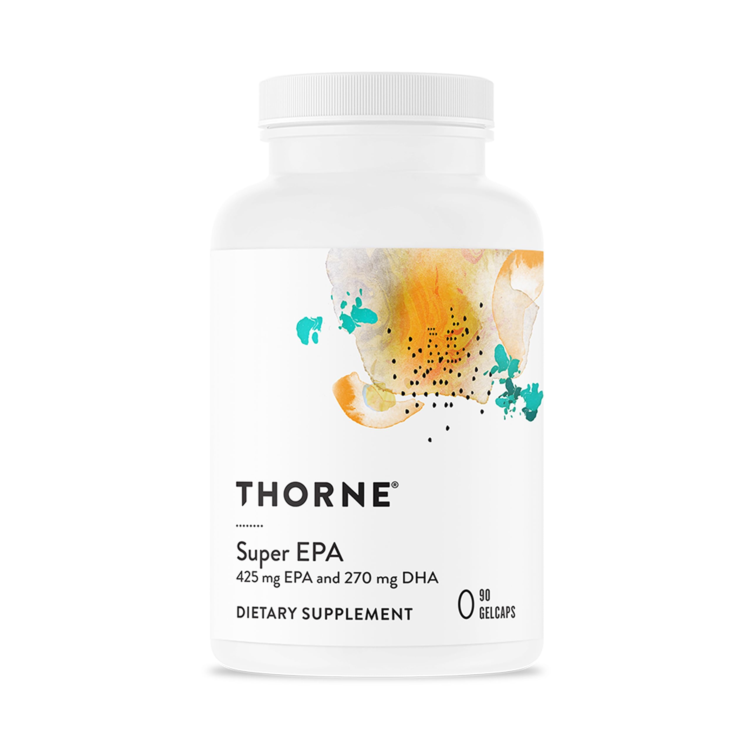 THORNE - Super EPA - Omega-3 Fatty Acids EPA 425mg & DHA 270mg Supplement - Support Brain, Cardiovascular, Joints & Skin* - Gluten, Dairy & Soy-Free - 90 Gelcaps THORNE Au supplements