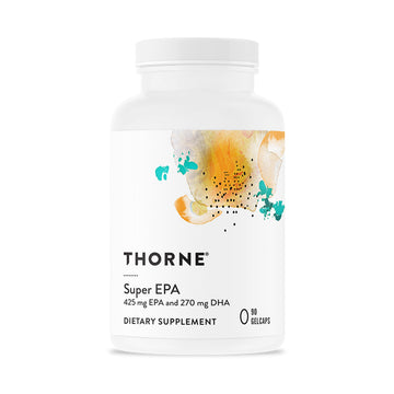 THORNE - Super EPA - Omega-3 Fatty Acids EPA 425mg & DHA 270mg Supplement - Support Brain, Cardiovascular, Joints & Skin* - Gluten, Dairy & Soy-Free - 90 Gelcaps THORNE Au supplements
