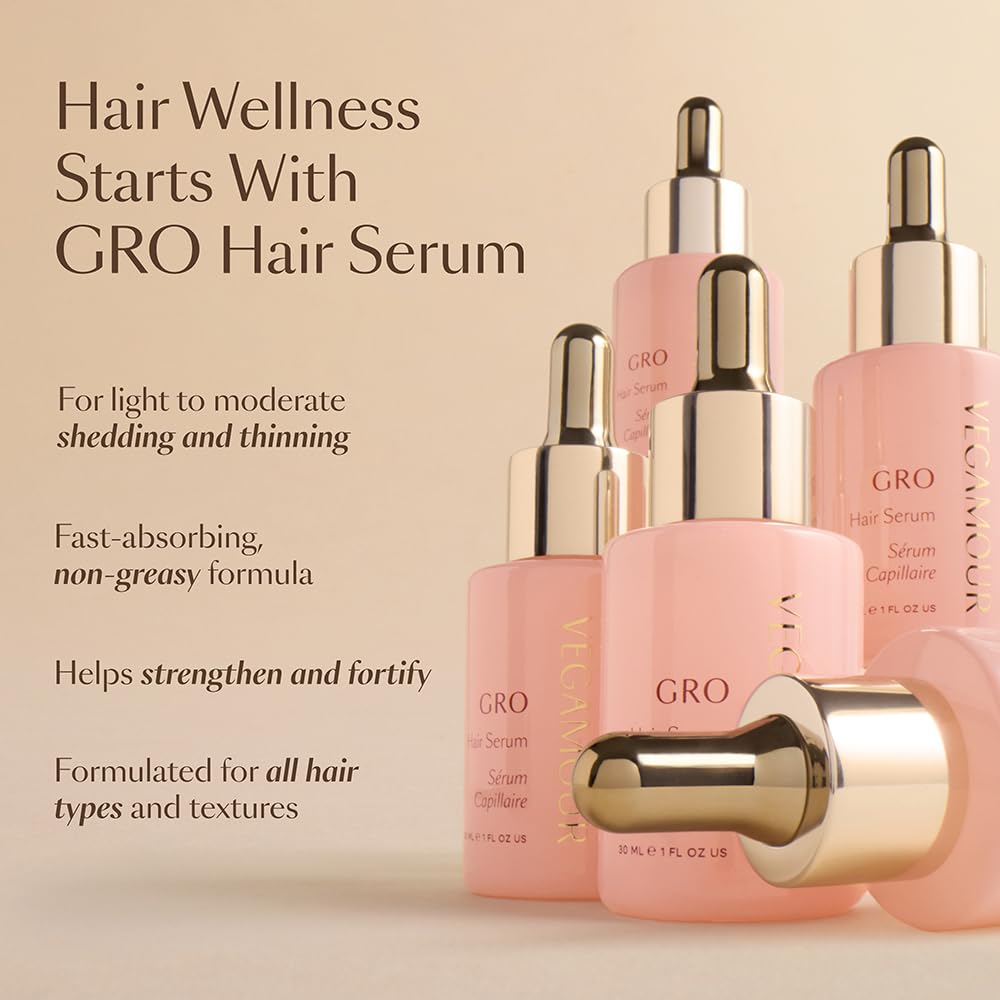 Vegamour GRO Essentials Kit Includes GRO Revitalizing Shampoo & Conditioner and GRO Hair Serum for Thinning Hair VEGAMOUR Au supplements