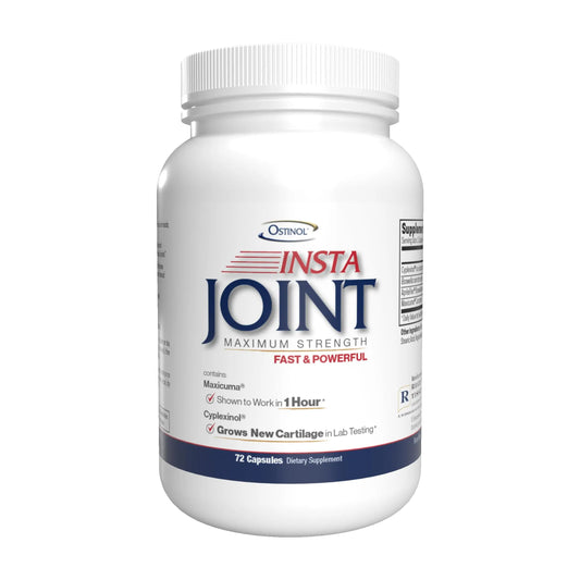 Ostinol Insta Joint Maximum Strength – Advanced Joint Support Capsules with Cyplexinol®, Maxicuma®, ApresFlex® & Boswellia – Supports Cartilage, Flexibility & Mobility – 72 Capsules ZYCALAu supplements