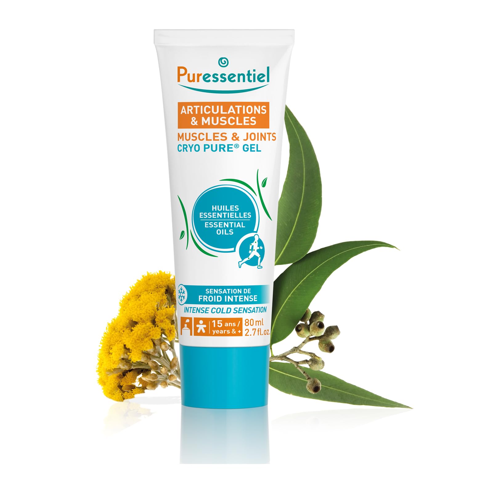 Puressentiel Muscles and Joints Cryo Pure Gel - Intense Cold Effect - Non-Sticky Formula with 14 Calming Essential Oils - Muscle Relaxer - 2.7 oz Puressentiel Au supplements