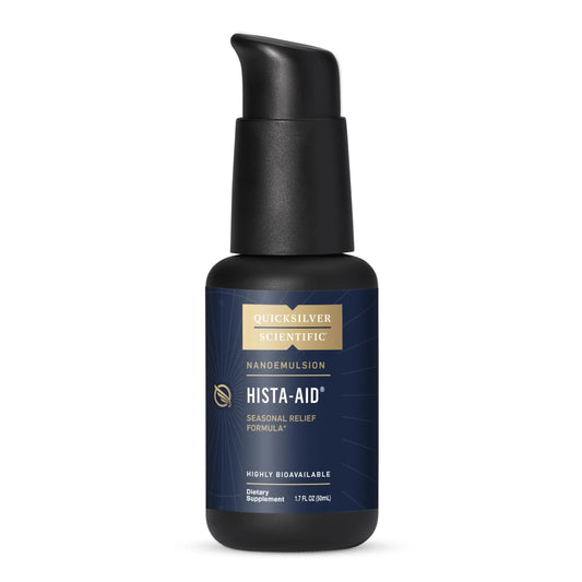 Quicksilver Scientific Nanoemulsified Hista-Aid - Flavonoids to Help Maintain Healthy Histamine Levels - Liposomal Vitamin C, DIM, Luteolin & Quercetin Liquid (50ml) Quicksilver ScientificAU supplements