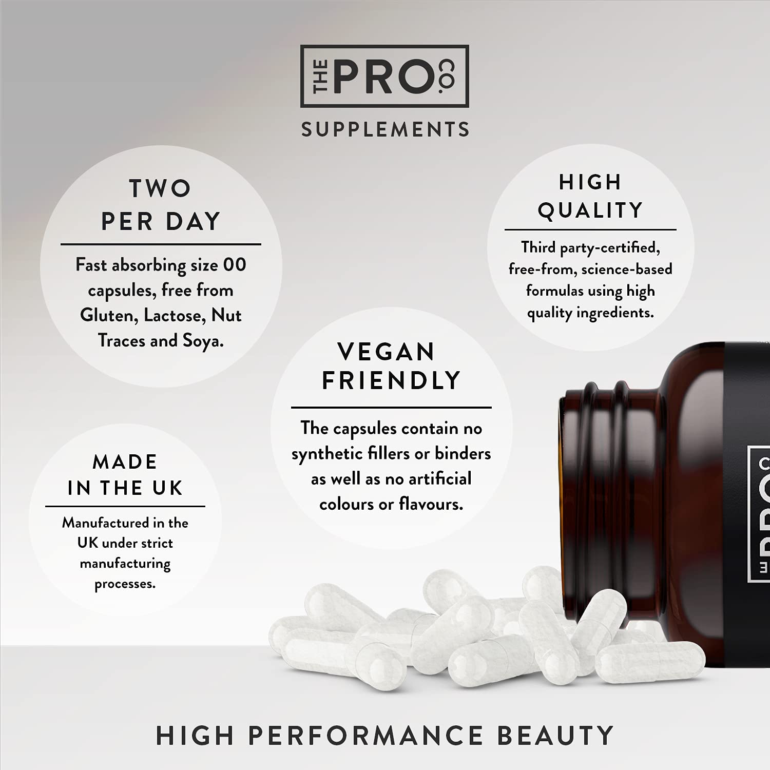 Premium Vegan Collagen Booster Supplement - Hair Skin & Nails Vitamins The Pro Co Au supplements