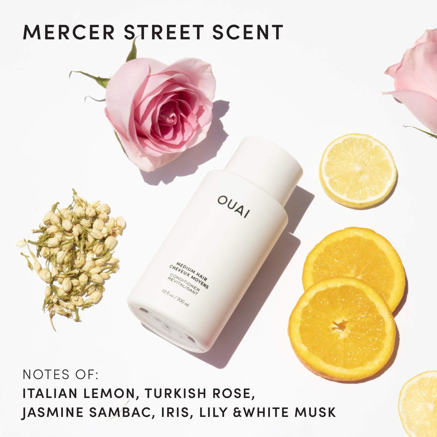 OUAI Medium Conditioner Travel Size - Hydrating Hair Conditioner with Coconut Oil, Babassu Oil, and Keratin - Strengthens, Repairs and Adds Shine - Paraben and Phthalate Free Hair Care Products (3 Oz) OUAI Au supplements