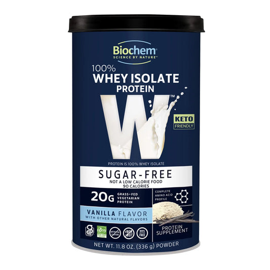 Biochem 100% Whey Sugar-Free Vanilla 20g, 11.8oz, Certified Vegetarian, Certified Gluten BiochemAU supplements